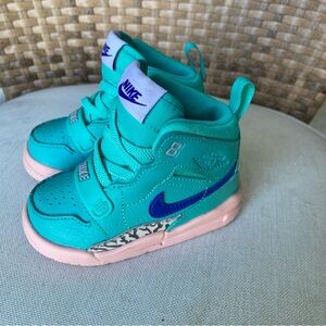 Nike Air Jordan Legacy 312 Hyper Jade Shoes AT4055-348 Size 5c Little Kids